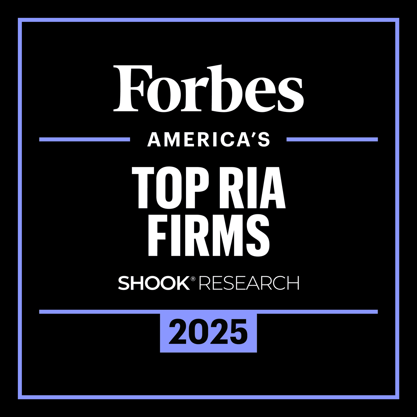Forbes top R I A firms 2025 Shook Research